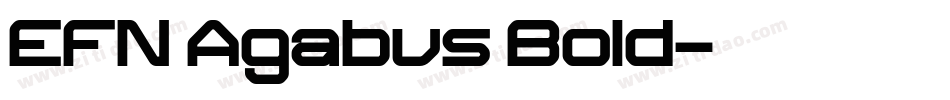 EFN Agabus Bold字体转换